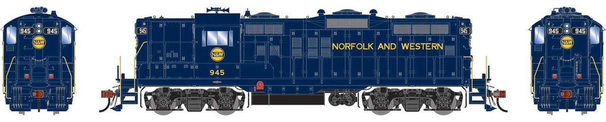 Athearn Genesis HO ATHG-1375 DCC/Tsunami 2 Sound Equipped EMD GP18 Locomotive Norfolk & Western NW #945
