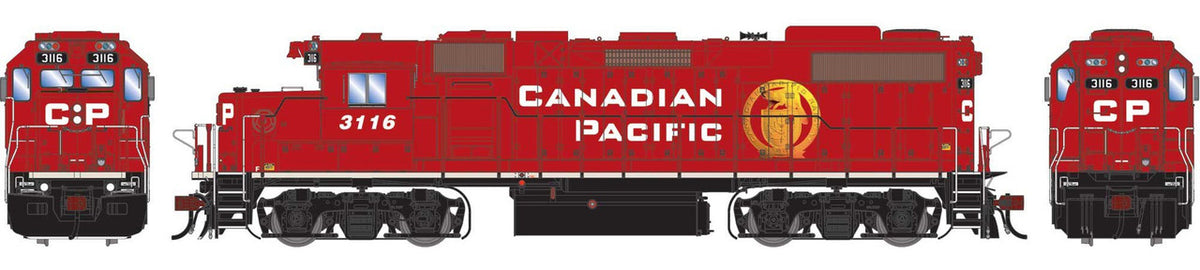 Athearn Genesis HO ATHG-1385 DCC Ready EMD GP38-2 Locomotive CP Rail 'Golden Beaver' CPR #3116