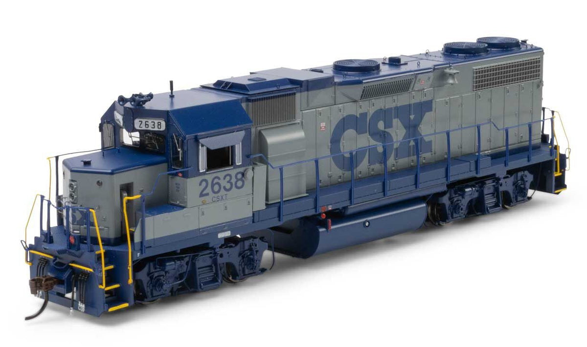 Athearn Genesis HO ATHG-1411 DCC/Tsunami2 Sound Equipped EMD GP38-2 Locomotive CSX 'Blue Down' CSX #2638