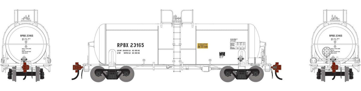 Athearn Genesis HO ATHG-1434 13K Gallon Acid Tank Car RPBX #23165