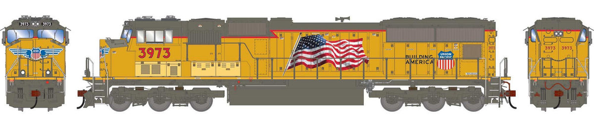 Athearn Genesis HO ATHG-1587 DCC Ready EMD SD70M Locomotive Union Pacific UP #3973