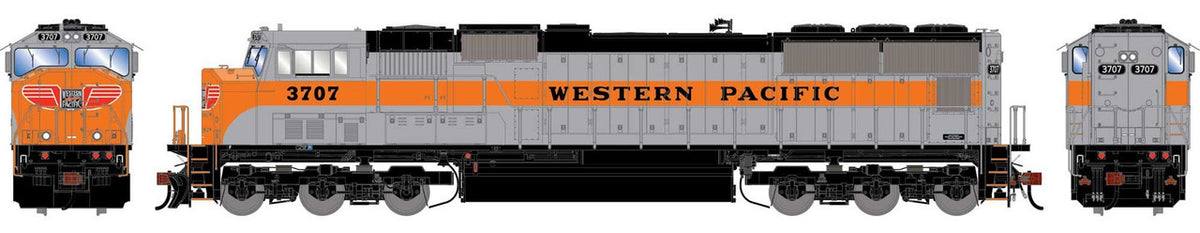 Athearn Genesis HO ATHG-1601 DCC Ready EMD SD70M Locomotive 'Legendary Liveries' Western Pacific WP #3707