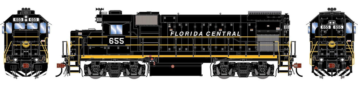 Athearn Genesis HO ATHG-1895 DCC/Tsunami 2 Sound Equipped EMD GP15-1 Locomotive Florida Central Railroad FCEN #655