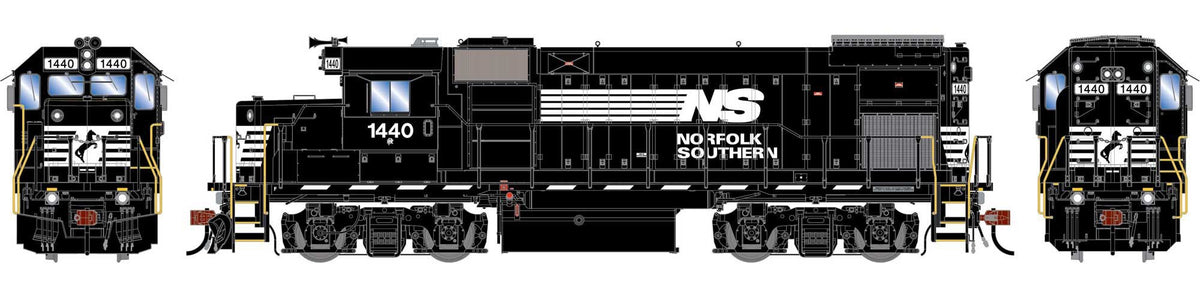 Athearn Genesis HO ATHG-1891 DCC Ready EMD GP15-1 Locomotive Norfolk Southern NS #1440