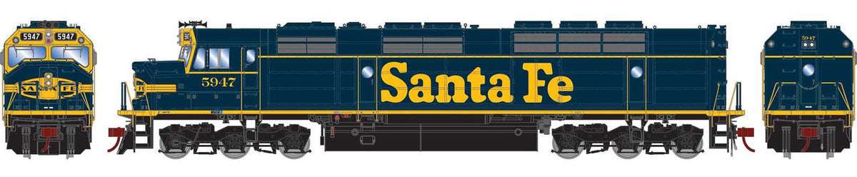 Athearn Genesis HO ATHG18377 DCC/Tsunami 2 Sound Equipped EMD FP45 Locomotive Santa Fe ATSF #5947