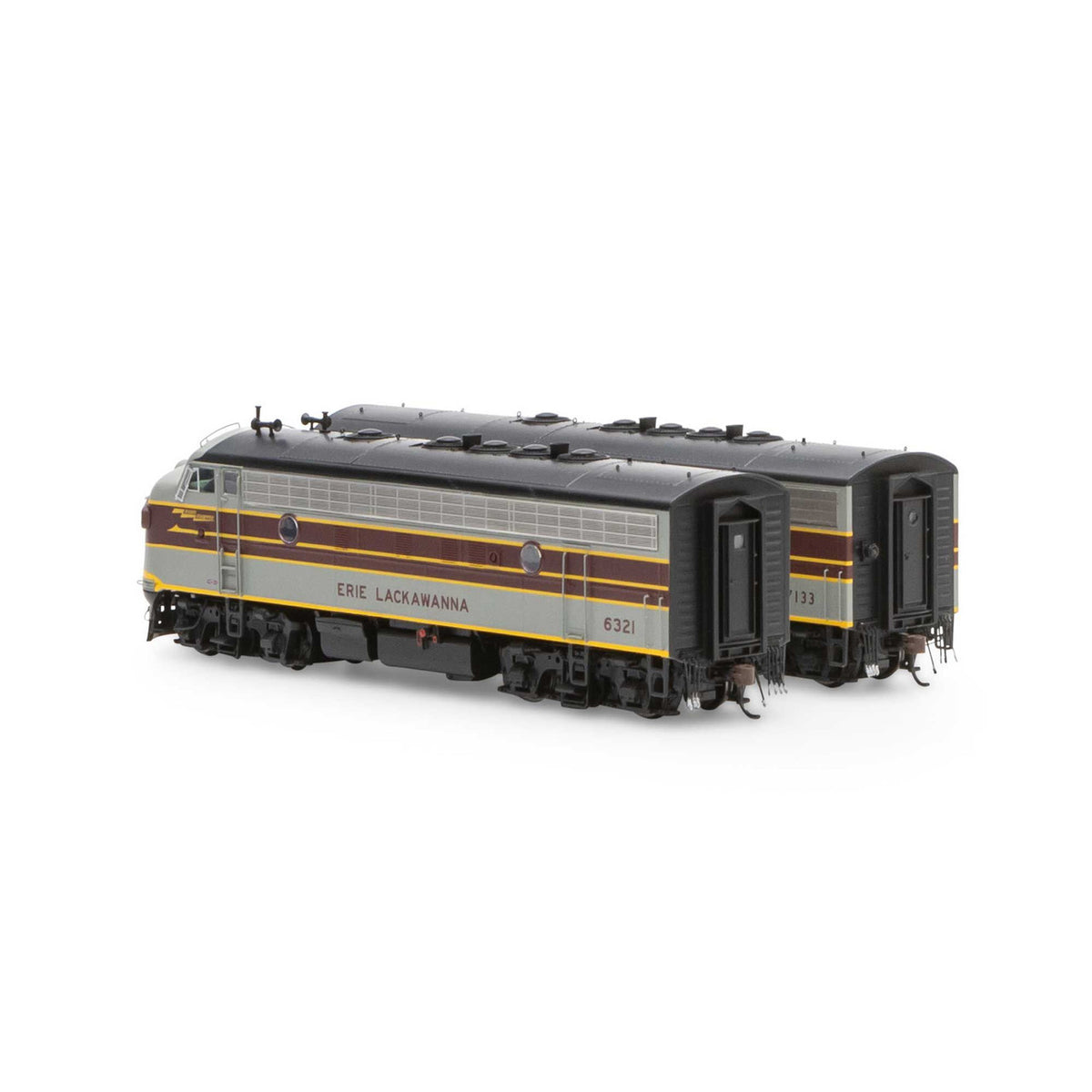 Athearn Genesis HO ATHG19558 DCC/Sound EMD F7A/B Set Erie Lackawanna 'Freight' #6321/#7133