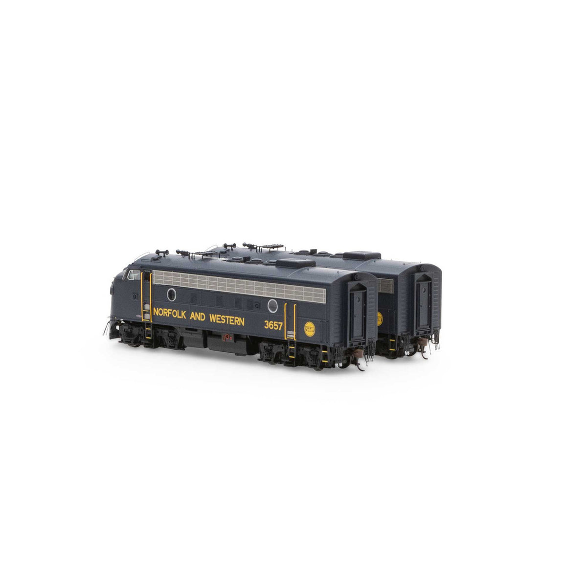 Athearn Genesis HO ATHG19368 DCC Ready EMD F7A/A Set Norfolk & Western 'Freight' N&W #3657/#3659