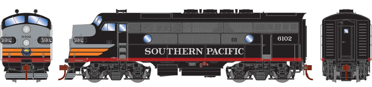 Athearn Genesis HO ATHG19675 DCC/Tsunami 2 Sound Equipped EMD F3A Locomotive Southern Pacific SP #6102