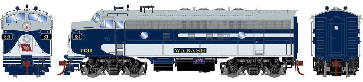 Athearn Genesis HO ATHG19590 DCC Ready EMD F7A Locomotive Wabash WAB #631