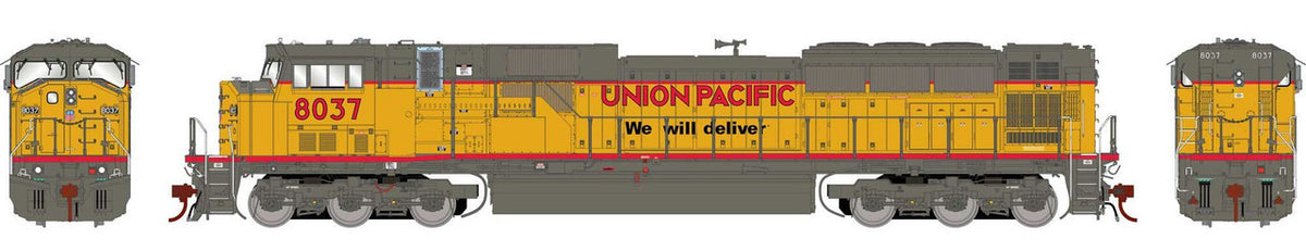 Athearn Genesis HO ATHG27378 DCC/Tsunami 2 Sound Equipped EMD SD9043MAC Locomotive Union Pacific UP #8037