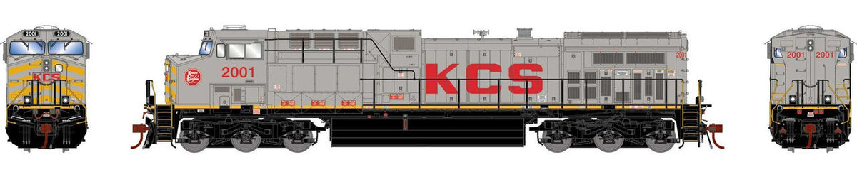 Athearn Genesis HO ATHG31788 DCC/Tsunami 2 Sound Equipped GE AC4400CW Locomotive KCS #2001