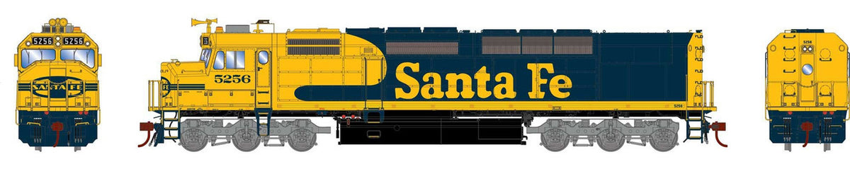 Athearn Genesis HO ATHG64223 DCC/Tsunami 2 Sound Equipped SDP40F Locomotive Santa Fe ATSF #5256