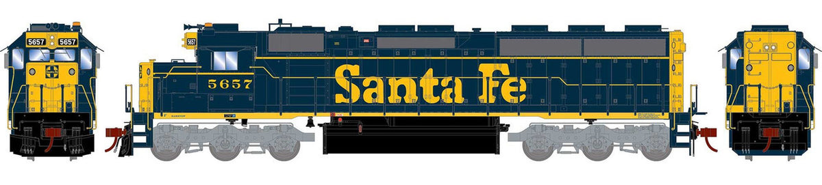Athearn Genesis 2.0 HO ATHG65809 DCC/Tsunami 2 Equipped EMD SD45-2 Locomotive Santa Fe #5657