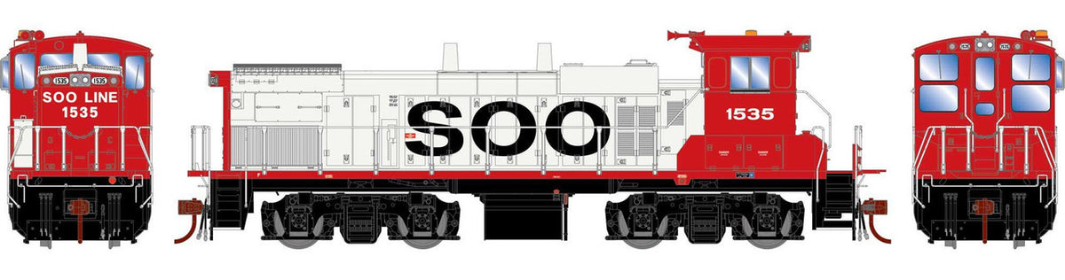 Athearn Genesis HO ATHG66369 DCC/Tsunami 2 Sound Equipped EMD MP15AC Locomotive SOO #1535