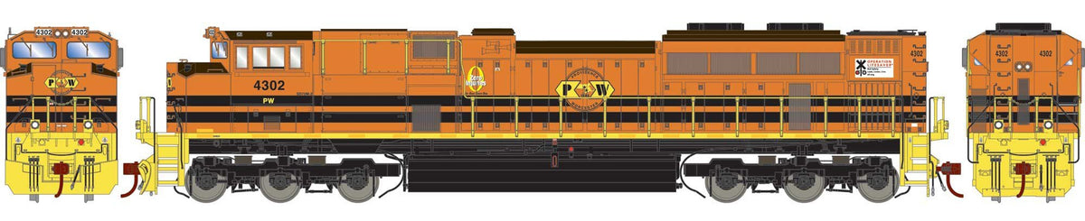 Athearn Genesis HO ATHG75565 DCC Ready EMD SD70M-2 Locomotive P&W #4302
