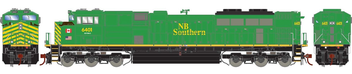 Athearn Genesis HO ATHG75566 DCC Ready EMD SD70M-2 Locomotive New Brunswick Southern Railway NBSR #6401