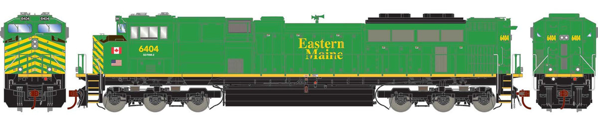 Athearn Genesis HO ATHG75569 DCC Ready EMD SD70M-2 Locomotive Eastern Maine NBSR #6404