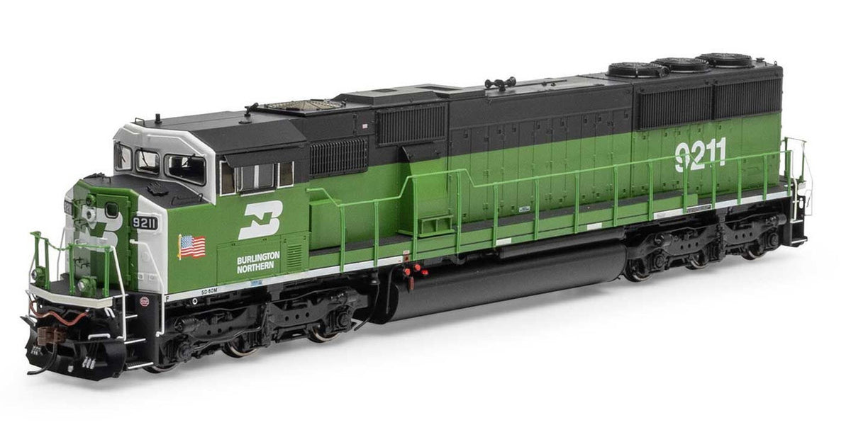 Athearn Genesis HO ATHG75638 DCC/Tsunami 2 Sound Equipped EMD SD60M 'Tri-Clops' Locomotive Burlington Northern BN #9211