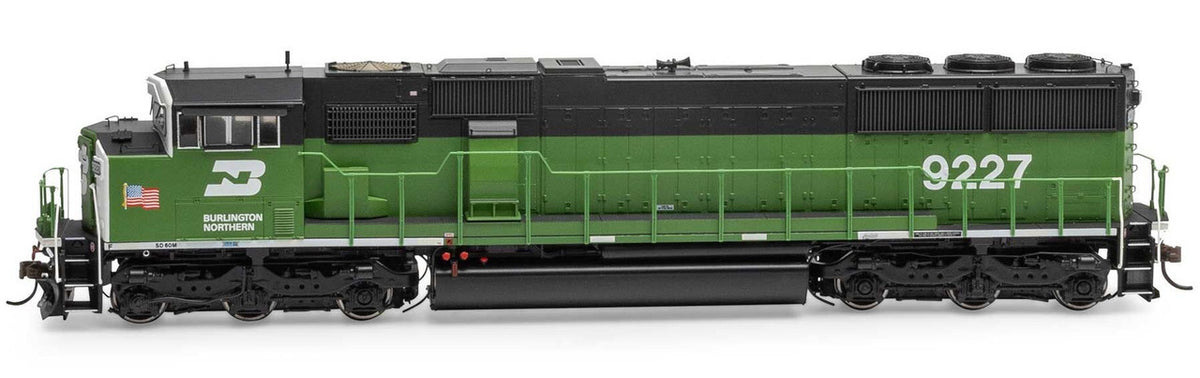 Athearn Genesis HO ATHG75639 DCC/Tsunami 2 Sound Equipped EMD SD60M 'Tri-Clops' Locomotive Burlington Northern BN #9227