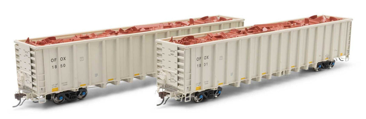 Athearn Genesis HO ATHG76721 NSC 6400 Gondola OFOX #1801/1850 2-Pack