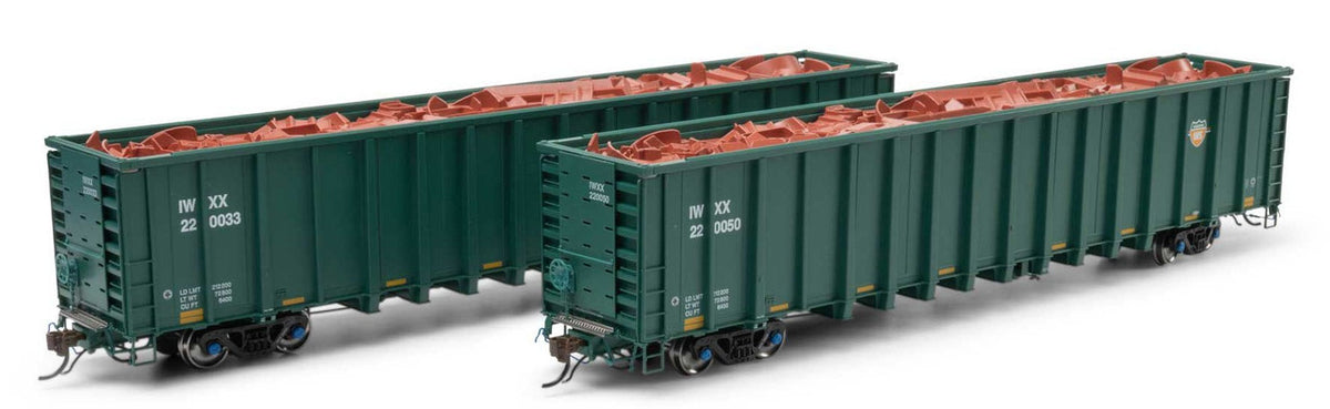 Athearn Genesis HO ATHG76724 NSC 6400 Gondola IWXX 220033/220050 2-Pack