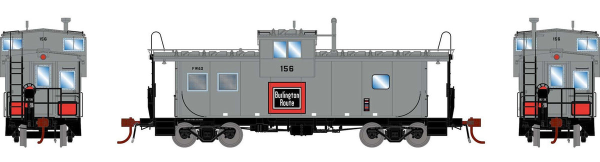 Athearn Genesis HO ATHG78371 DCC/Tsunami SoundCar Equipped ICC Caboose w/Lights & Sound Fort Worth & Dodge FW&D #156