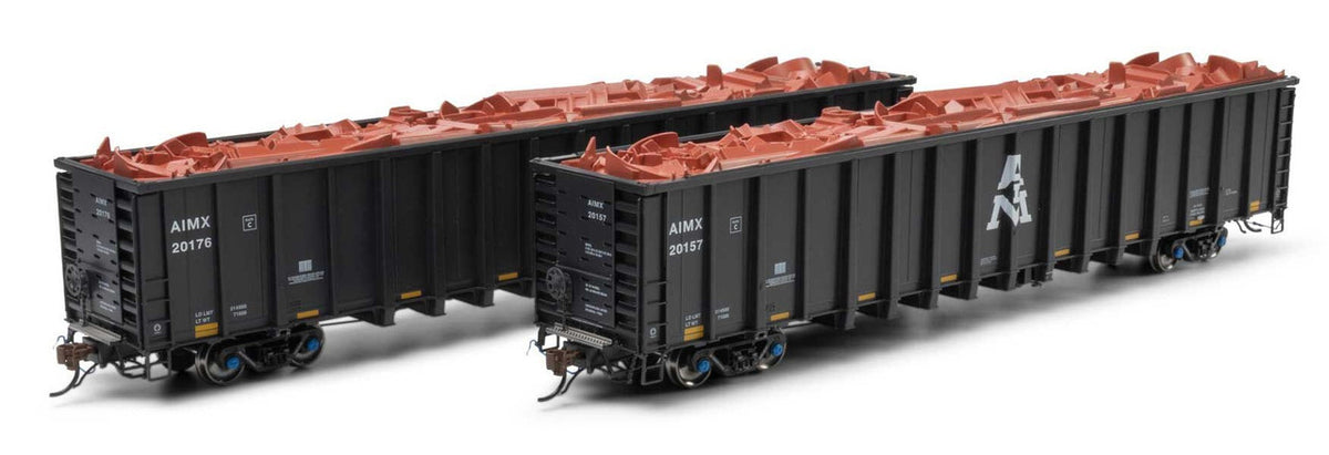 Athearn Genesis HO ATHG78605 NSC 6000 Gondola with Load AIMX #20157/20176 2-Pack