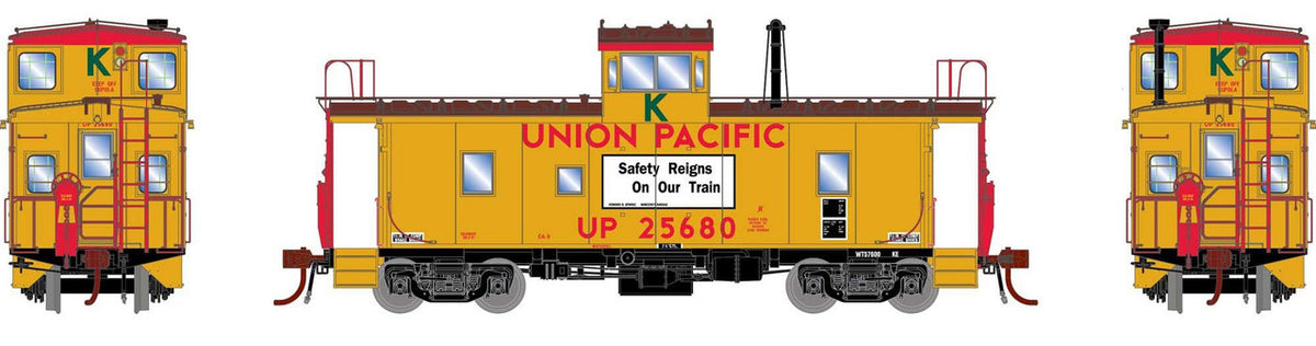 Athearn Genesis HO ATHG79034 DCC/Tsunami Soundcar Equipped ICC Caboose with Lights & Sound Union Pacific CA-9 Class UP #25680