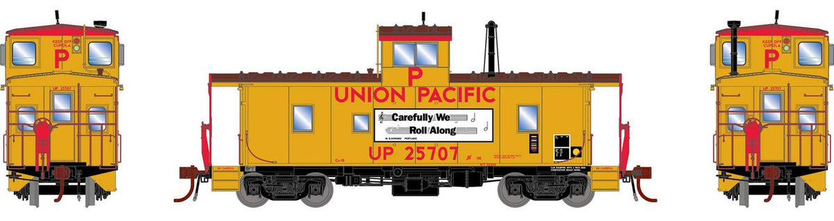 Athearn Genesis HO ATHG79035 DCC/Tsunami Soundcar Equipped ICC Caboose with Lights & Sound Union Pacific Class CA-10 UP #25707