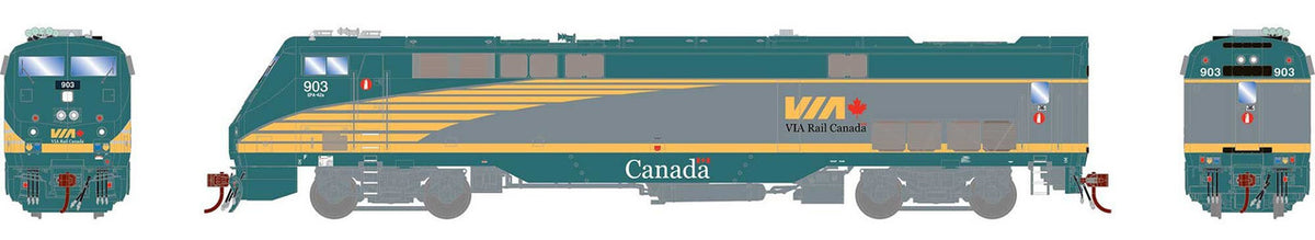 Athearn Genesis HO ATHG81311 DCC/Tsunami 2 Sound Equipped GE AMD103 / P42DC Genesis Locomotive VIA #903