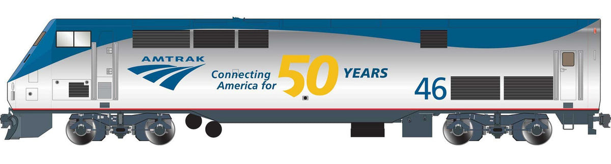 Athearn Genesis HO ATHG81117 DCC Ready GE P42 Genesis Locomotive Amtrak '50th Anniversary' Phase V AMTK #46