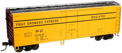 Atlas Trainman HO 20002027 40' Plug Door Box Car, Great Northern Western Pacific Express RBWX #60111 (yellow)