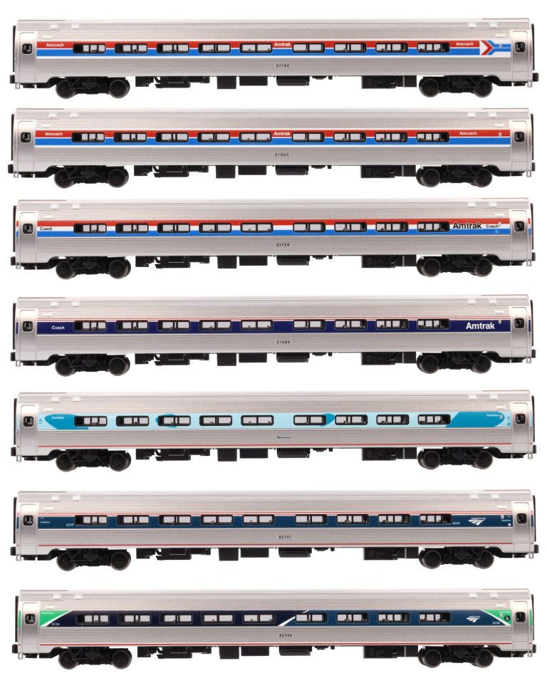 Kato N 106-105 Amtrak Amfleet I Coach 7 Car Set All Phases (Limited Edition)