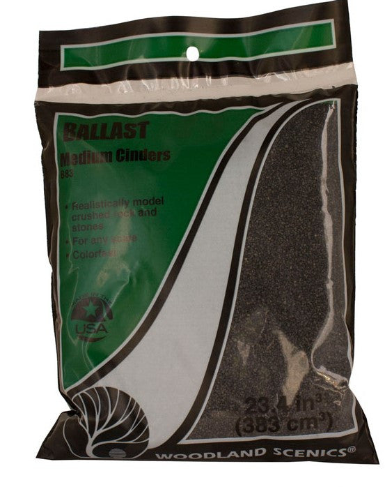 Woodland Scenics B90 Coarse Ballast Bag - Cinders
