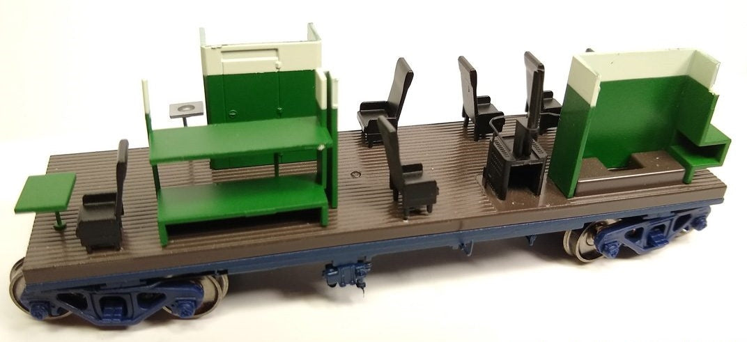 Tangent Scale Models HO 60021-01 International Car Company B&O Class I-18 Steel Bay Window Caboose Baltimore & Ohio 'Original Blue 1965 w/ Screens' B&O #C-3000