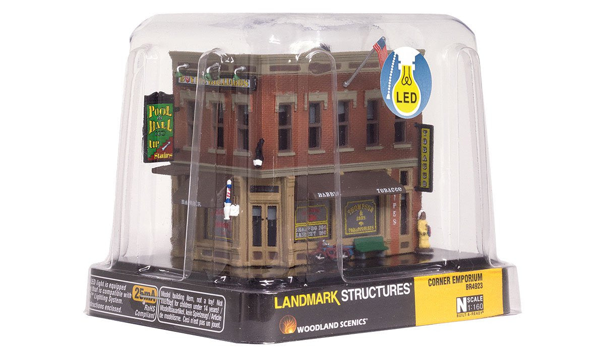 Woodland Scenics N BR4923 Built Up Corner Emporium