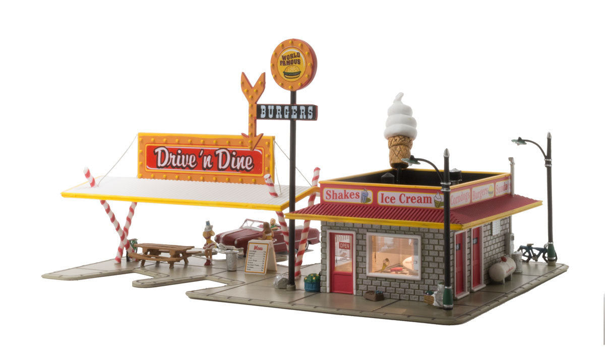 Woodland Scenics N BR4929 Built Up Drive N Dine