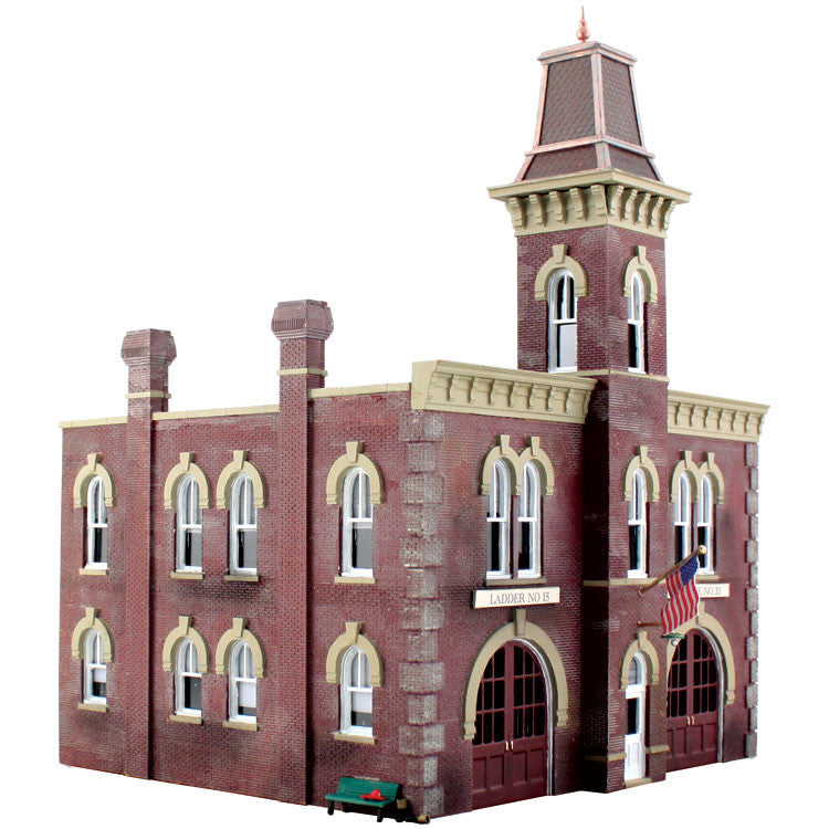 Woodland Scenics N BR4934 Built Up Firehouse