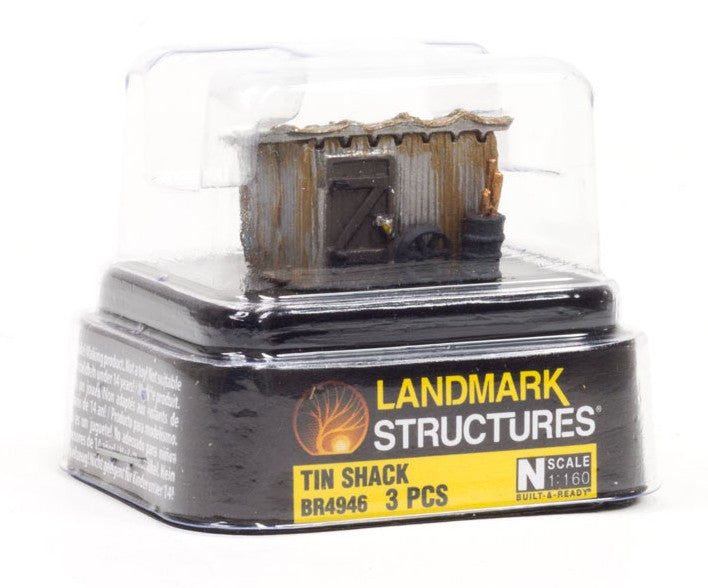Woodland Scenics N BR4946 Built-&-Ready Landmark Structure Tin Shack Assembled