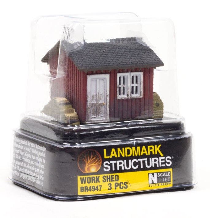 Woodland Scenics N BR4947 Built-&-Ready Landmark Structure Work Shed Assembled