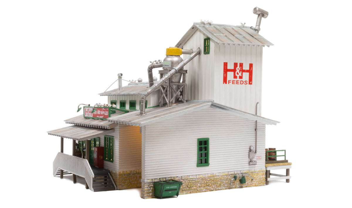 Woodland Scenics N BR4949 Built Up H&H Feed Mill