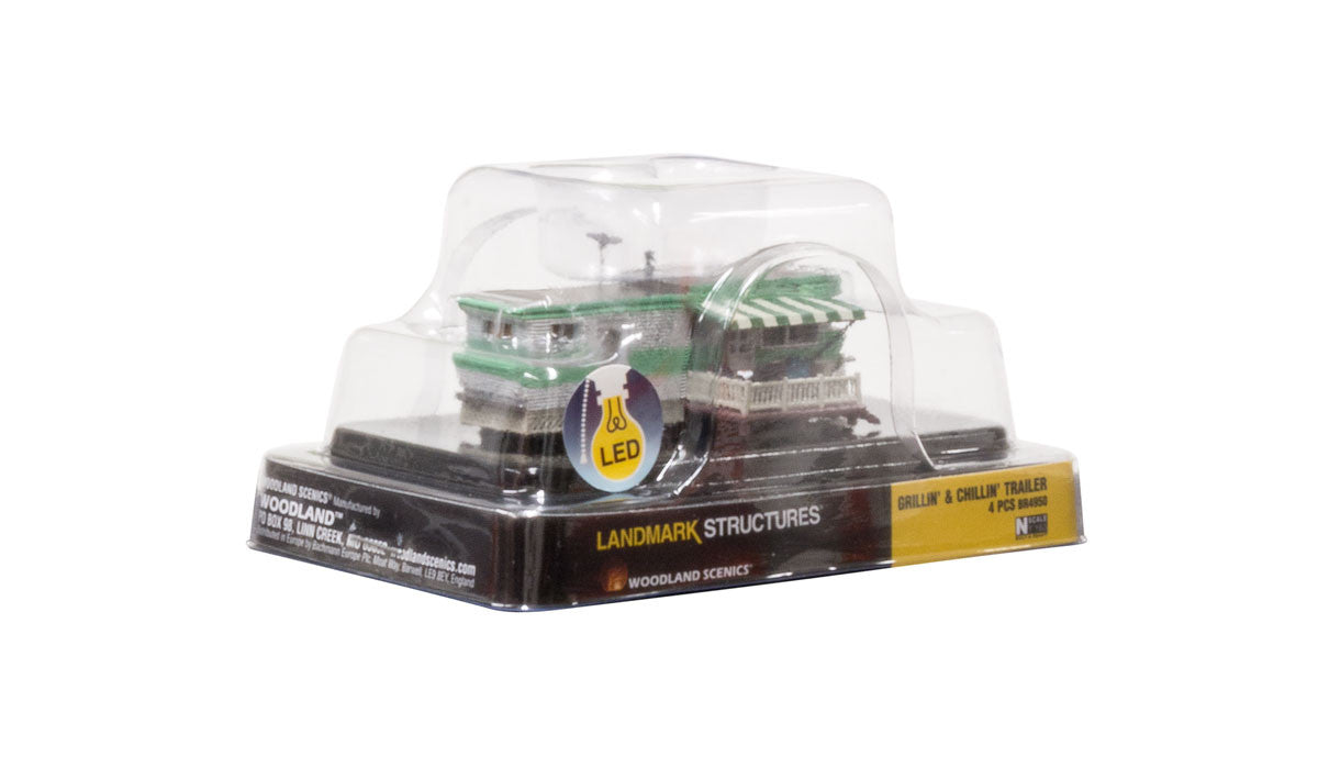 Woodland Scenics N BR4950 Built & Ready Grillin & Chillin Trailer