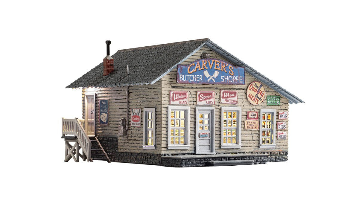 Woodland Scenics N BR4958 Built Up Carver's Butcher Shoppe