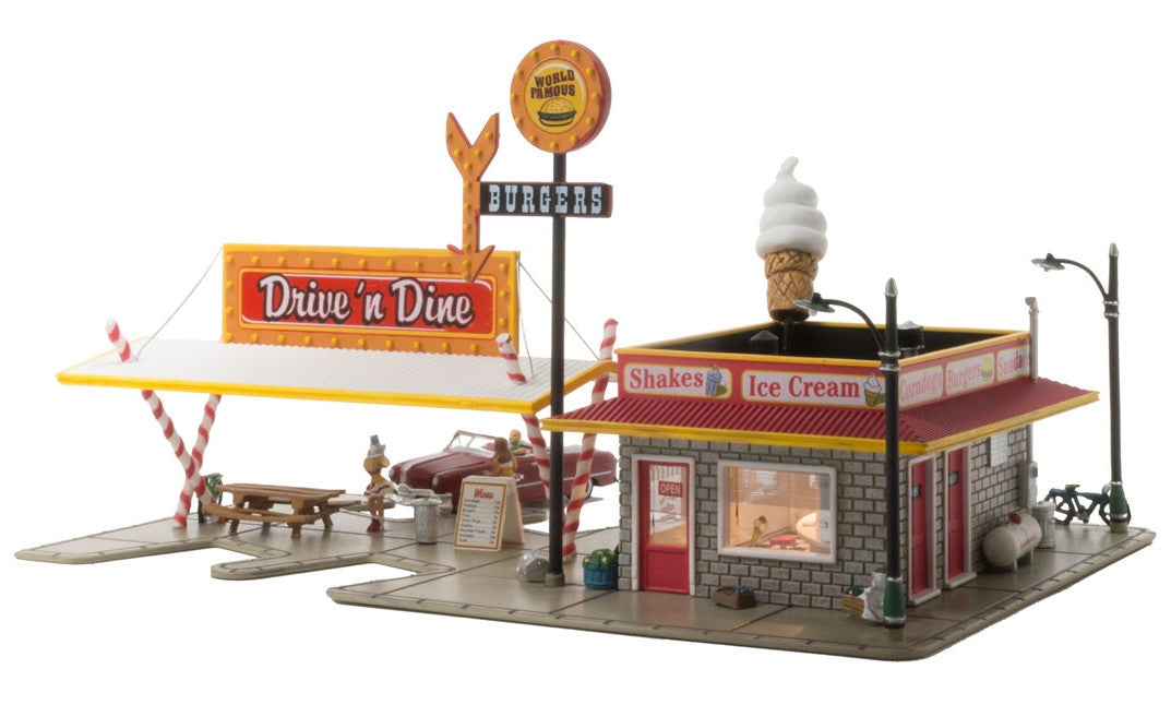 Woodland Scenics HO BR5029 Built Up Drive 'n Dine