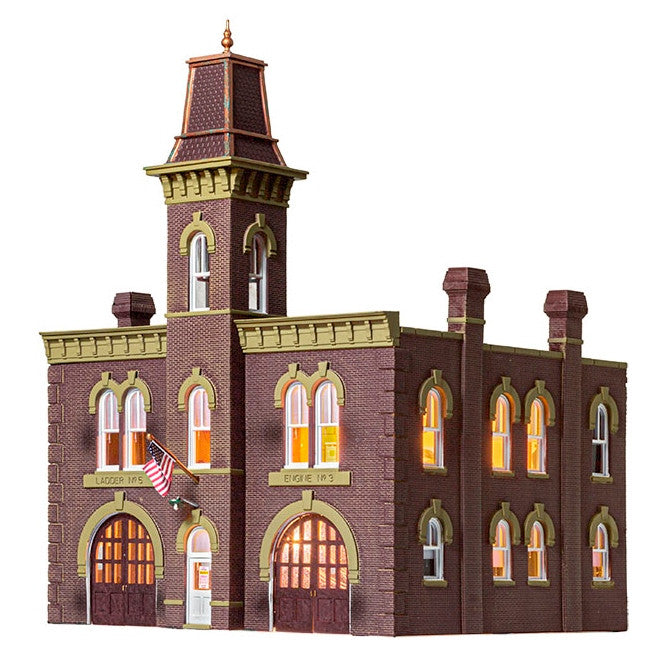 Woodland Scenics HO BR5034 Built Up Firehouse