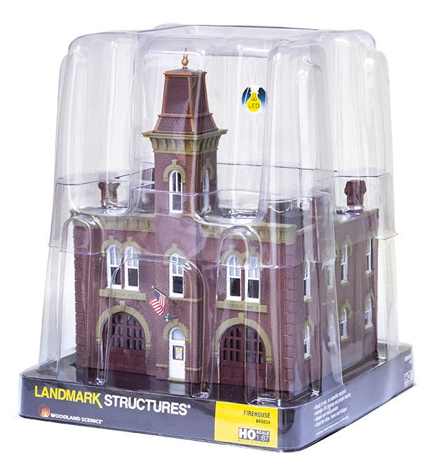 Woodland Scenics HO BR5034 Built Up Firehouse