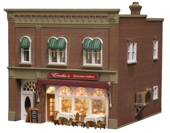Woodland Scenics HO BR5055 Built & Ready Emilio's Italian Restaurant