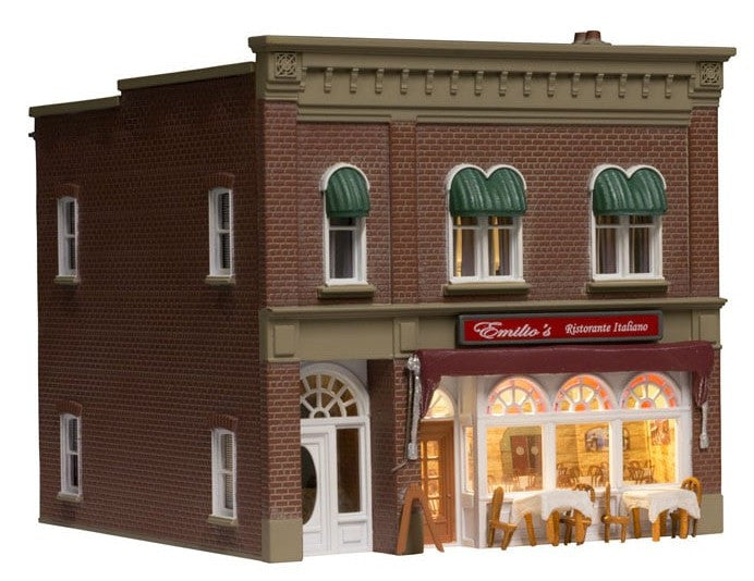 Woodland Scenics HO BR5055 Built & Ready Emilio's Italian Restaurant