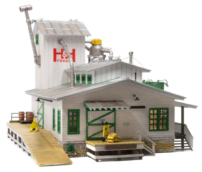 Woodland Scenics HO BR5059 Built Up H&H Feed Mill