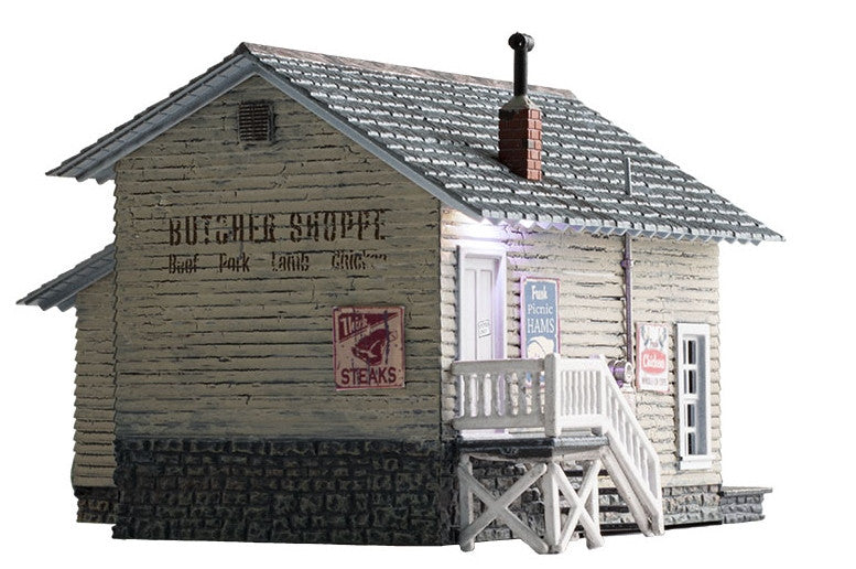 Woodland Scenics HO BR5068 Built Up Carver's Butcher Shoppe